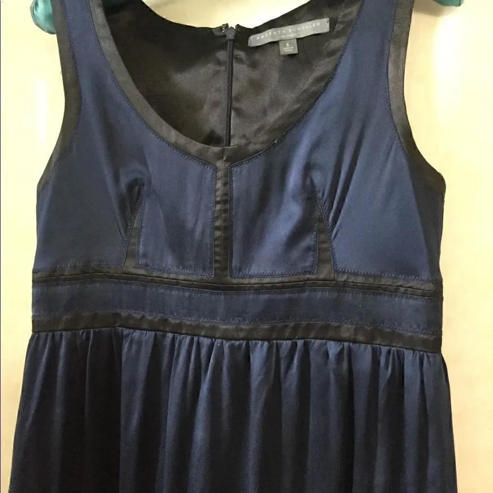 Proenza Schouler Sz5 SILK dress Navy sleeveless